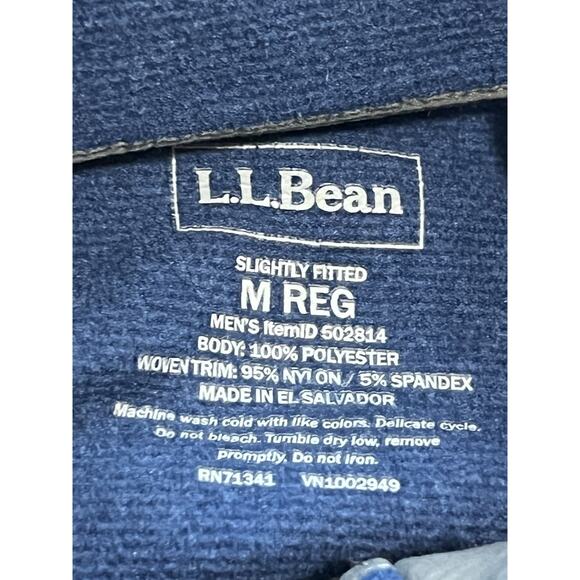 LL Bean Sweatshirt Men's M Slightly Fitted Lightweight Fleece Blue Gorpcore - Picture 5 of 5